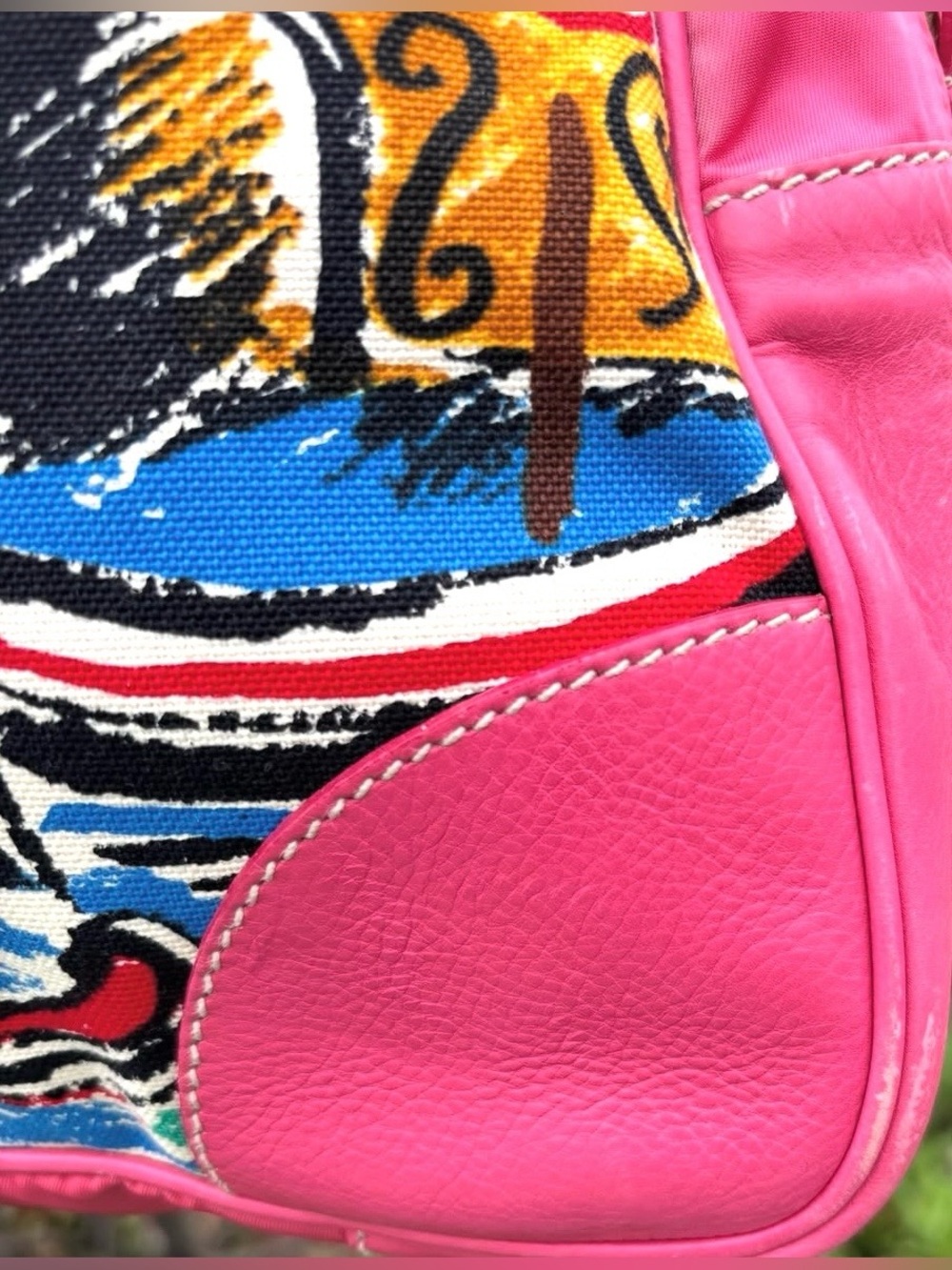 Prada Canapa Stampata Venez Shoulder Bag - Picture 12 of 14